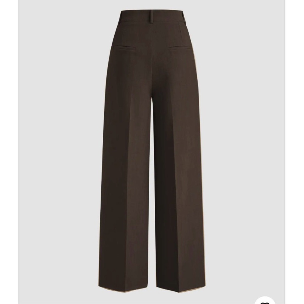 Cider Chocolate Wide-Leg Pants